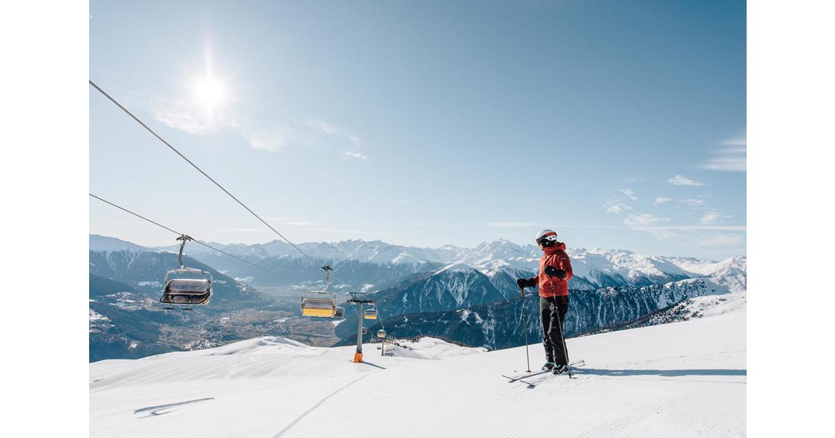 The Ortler Skiarena In South Tyrol